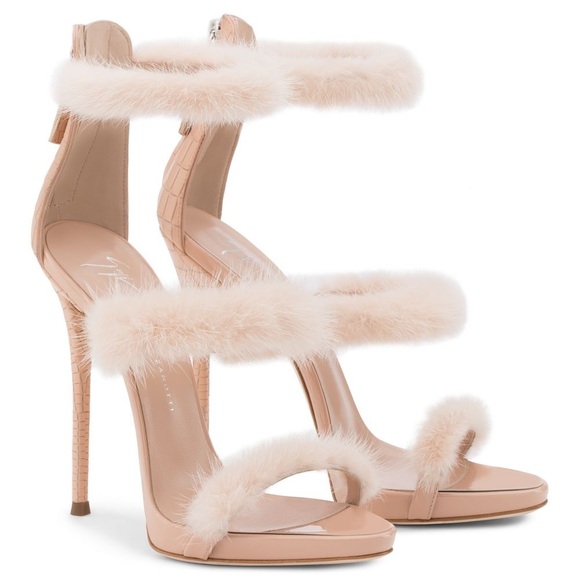 Giuseppe Zanotti Harmony Winter Heels in Pink - Picture 1 of 11